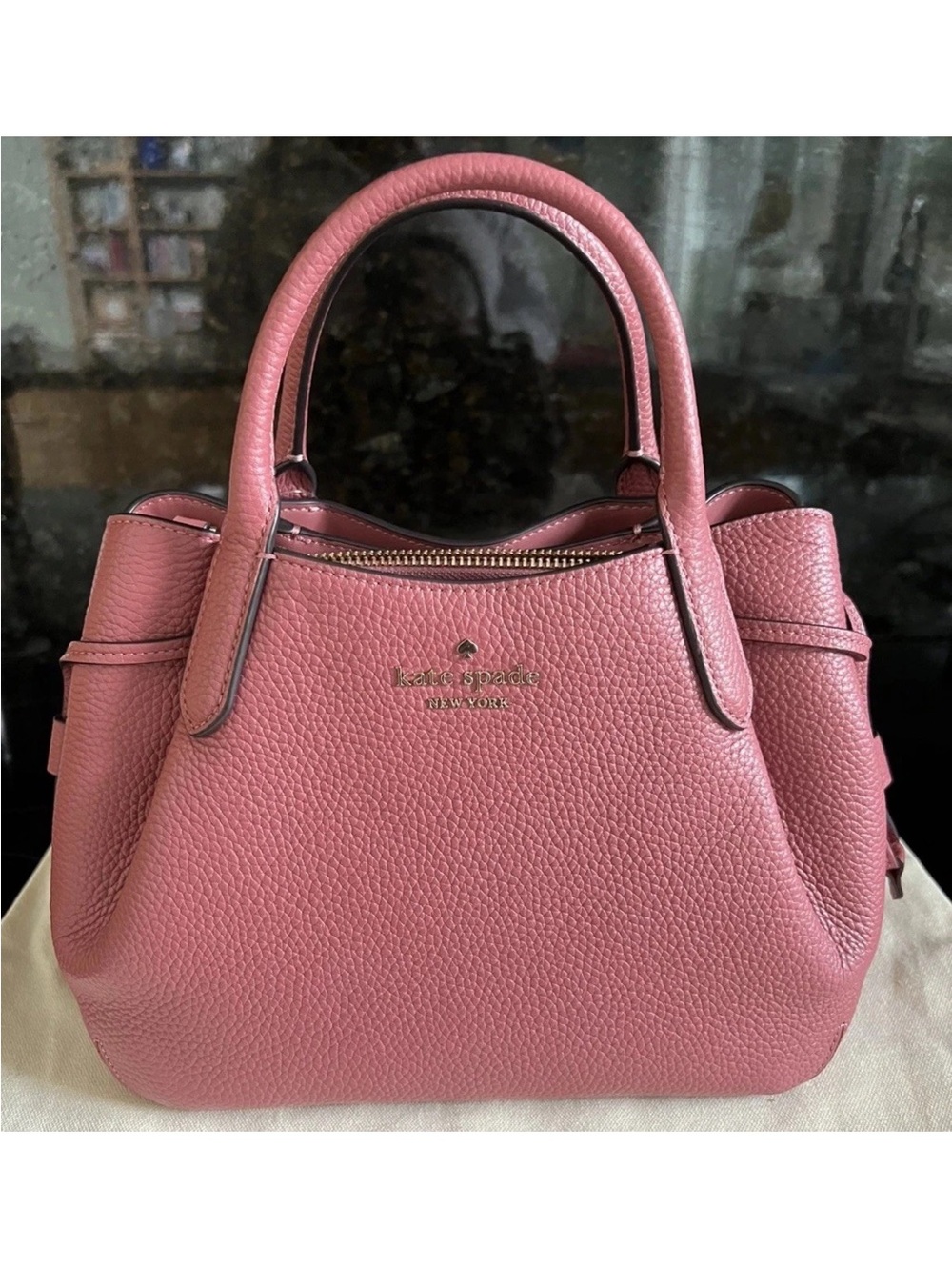 NWT Kate Spade Dumpling Leather Small Satchel Crossbody Bag POMEGRANATE K8135